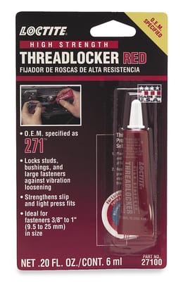 Threadlocker 262 High Strength Red - 6ml.