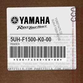 Yamaha 5UH-F1500-G1-00 - Front Fender Assembly (romantique Rouge) - Adept  Powersports