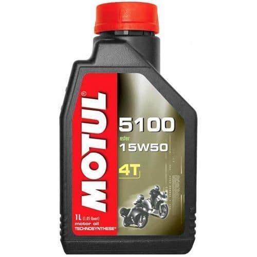 2WWP-MOTUL-3082GAA 5100 4T Synthetic Ester Blend Motor Oil - 15W50 - 1 Gallon