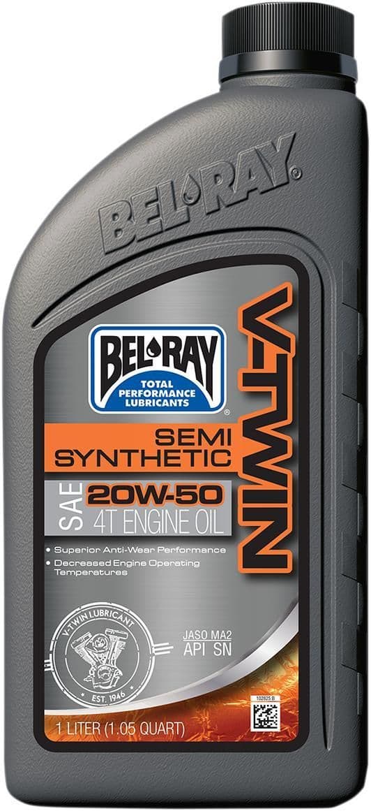 2WYR-BELRAY-96910-BT1 V Twin Semi Synthetic Oil - 20W-50 -1L