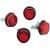 36VN-CHRIS-PRODU-CH4R License Plate Reflectors - 4ct - Red