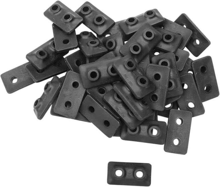 1LFN-FAST-TRAC-510-48 Extra Large Backer Plates - Black - Twin - 48 Pack