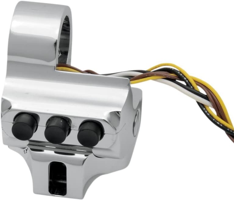 27HV-PERF-MACH-0062-2044-CH Switch Housing - Left Side - Cable Clutch - Four Button - Chrome