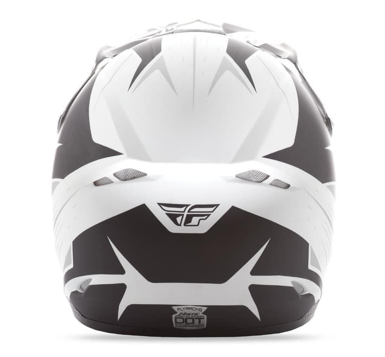 AECF-FLY-RACING-73-4935M Kinetic Pro Graphics Cold Weather Helmet Matte White/Black - M