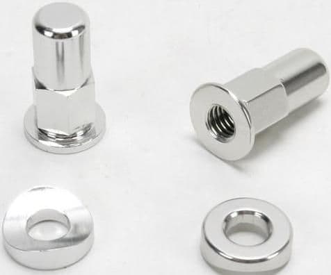 7O2-NO-TOIL-NTRK-001 Rim Lock Nut/Spacer - Kit - Silver