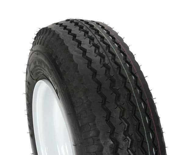 33E6-KENDA-30040 Trailer Tire/Wheel Assembly - 6-Ply Rated/Load Range C - 4.80/4.00-8 - 4 Hole Rim