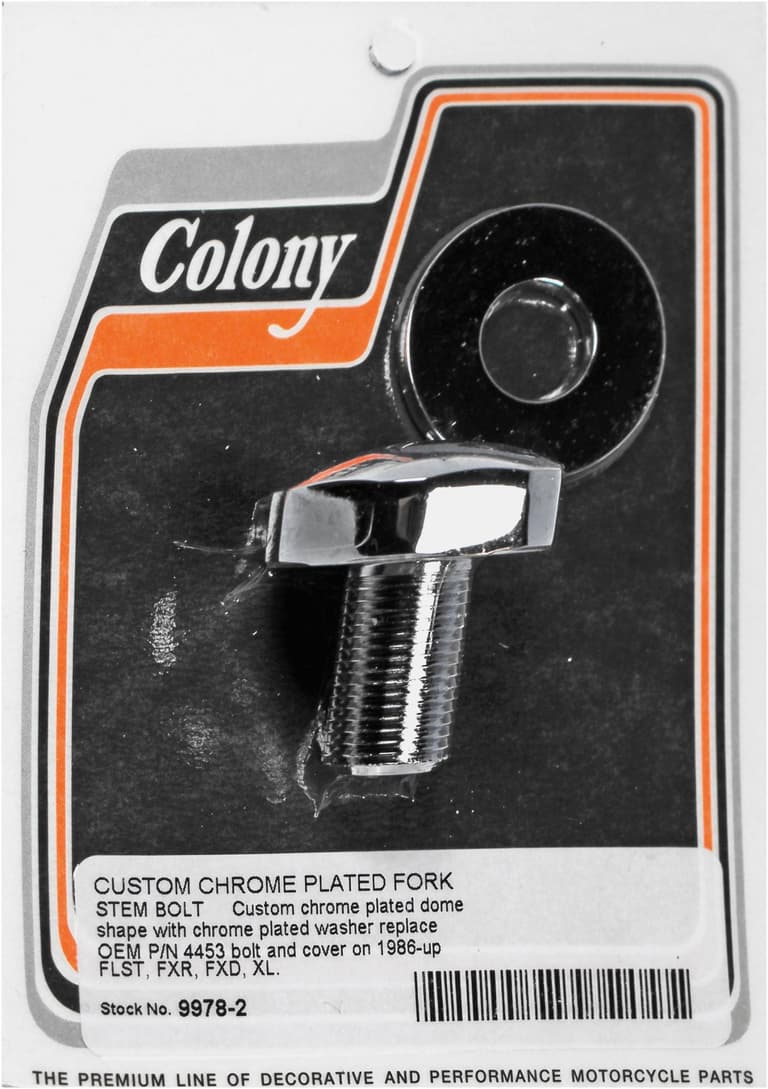 3QW7-COLONY-9978-2 Stem Bolt and Washer Kit - Zinc