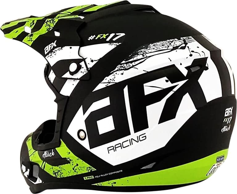 BF23-AFX-0111-1419 FX-17Y Helmet - Attack - Matte Black/Green - Large