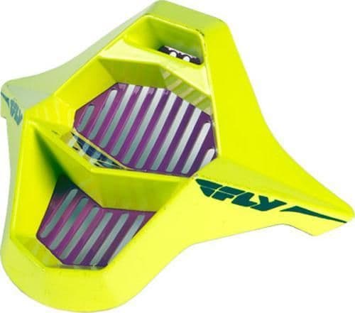 97Z2-FLY-RACING-73-3744 Mouthpiece for Kinetic Graphiti Helmet - Yellow/Purple