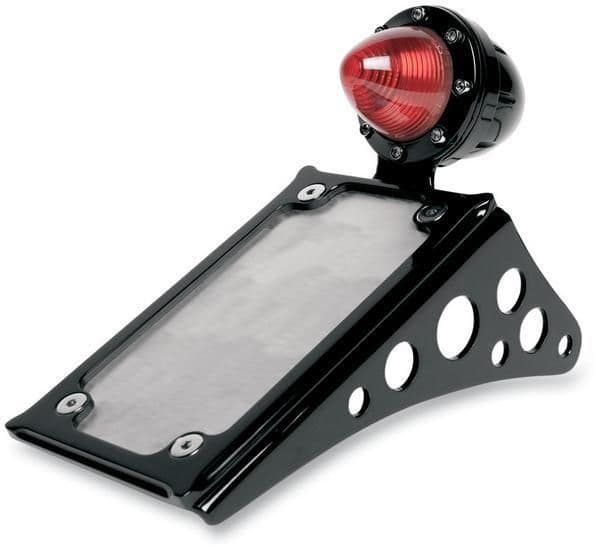 24RX-RSD-0215-2000-BP Tracker Taillight with License Plate Holder - Black