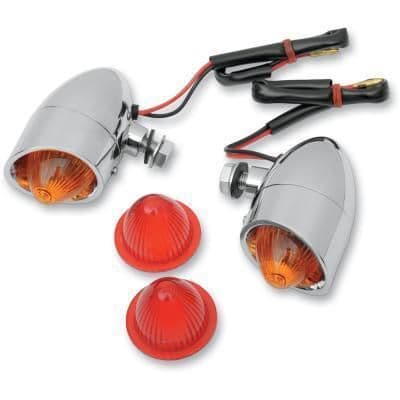 25CM-DRAG-SPECIA-20400533 Mini Retro-Style Marker Light Kit - Amber/Red