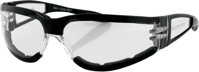 2FUW-BOBSTER-ESH203 Shield II Sunglasses - Gloss Black - Clear