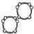 15W6-S-S-CYCLE-930-0091 Gaskets - 3.625" - .045"
