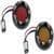 25F3-ARLEN-NESS-12-758 LED Fire Ring Kit - Amber Lens - Black Trim - Amber LED - Dual Filament - 1157 Style