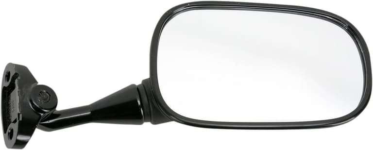 26MZ-EMGO-20-87031 Mirror - Side View - Oval - Black - Right