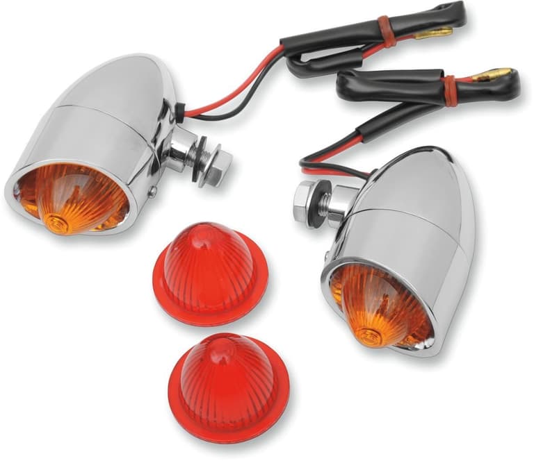 25CM-DRAG-SPECIA-20400533 Mini Retro-Style Marker Light Kit - Amber/Red