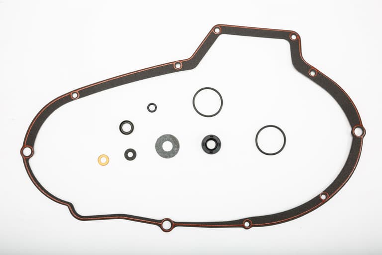 93NZ-JAMES-GASK-34955-75-KF Primary Cover Gasket, Seal and O-Ring Kit - Foamet with Bead