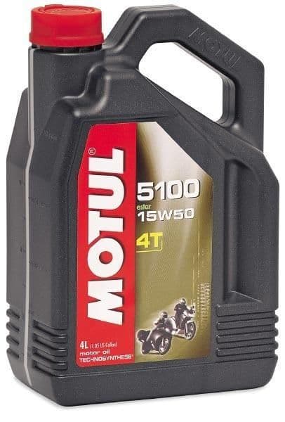 2WWP-MOTUL-3082GAA 5100 4T Synthetic Ester Blend Motor Oil - 15W50 - 1 Gallon
