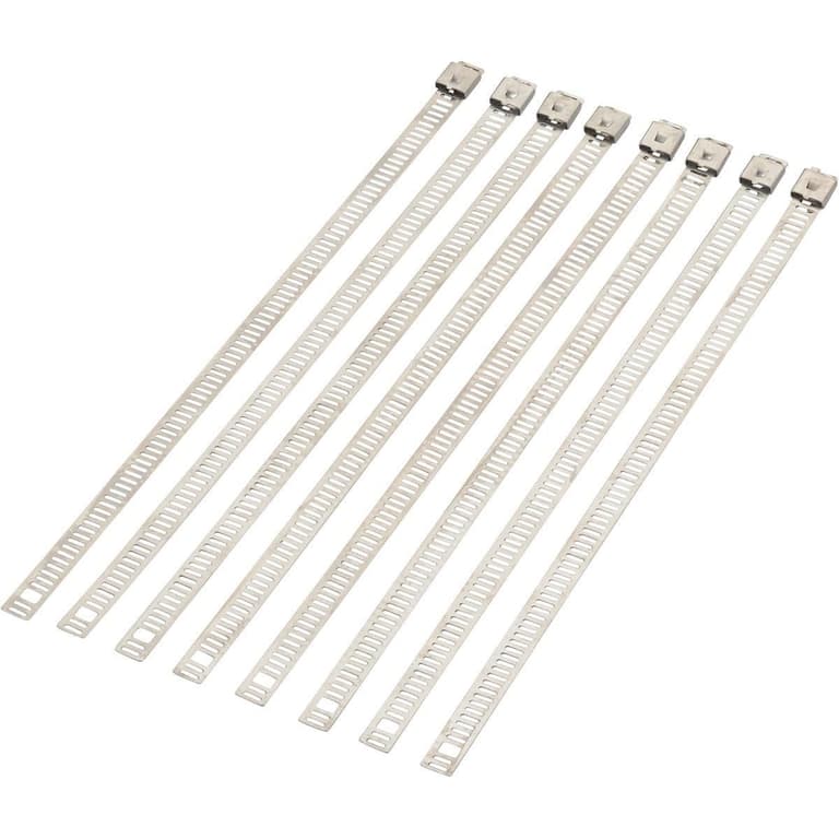 29SY-MOOSE-RACIN-21200642 Ladder-Style Cable Ties - 8in. - Silver