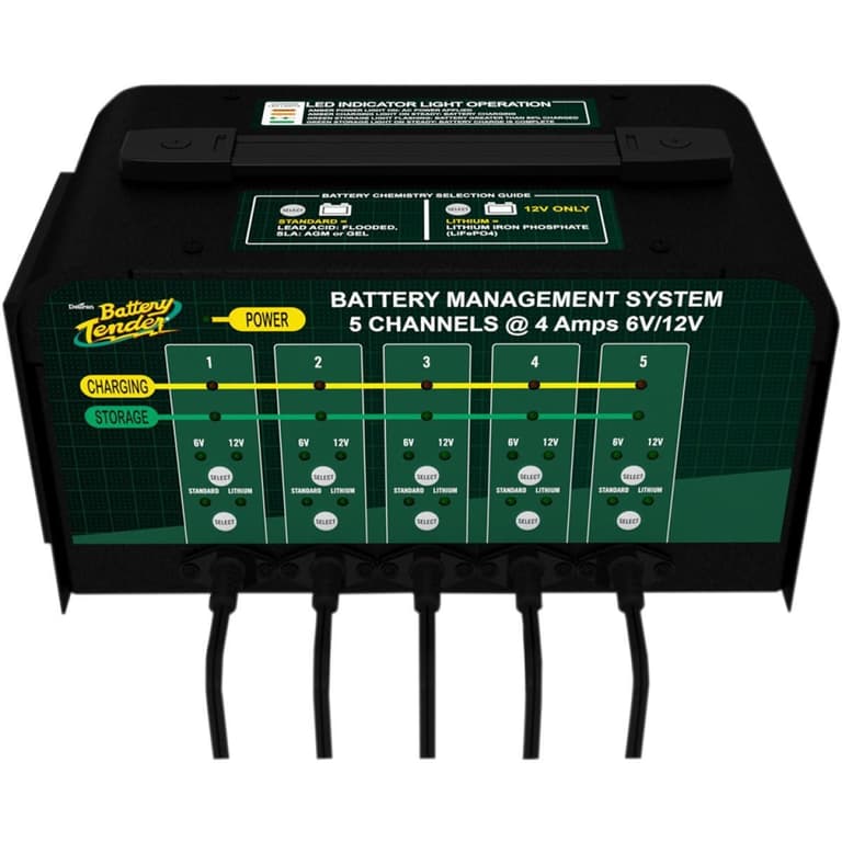 6GAV-BATTERY-021-0133-DL-WH 5-Unit Battery Charger