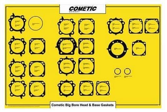 92VQ-COMETIC-C9235F-GAS Gaskets for Display Board - High Performance Engines