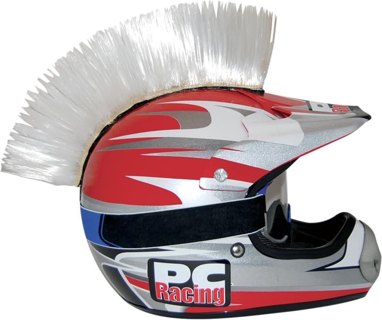 5CP-PC-RACING-PCHMWHITE Helmet Mohawk - White