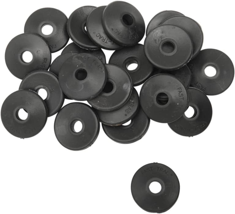 26NG-FAST-TRAC-208RX-96 Backer Plates - Black - Round - 96 Pack