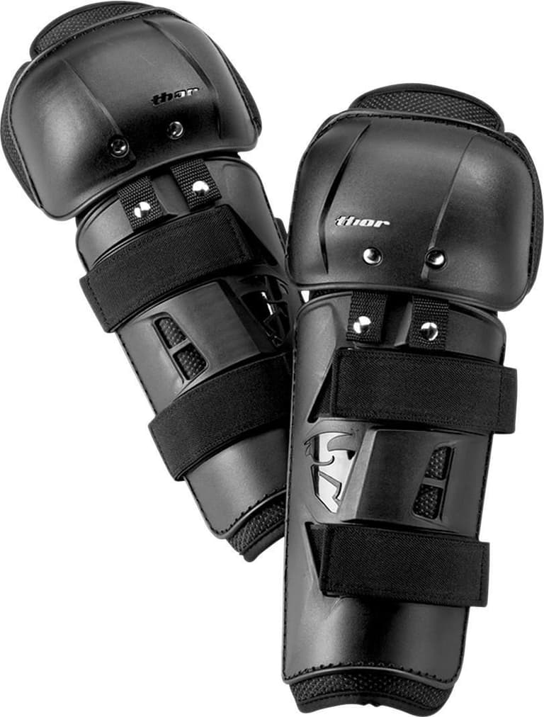 2G72-THOR-27040083 Youth Sector Knee Guards - Black
