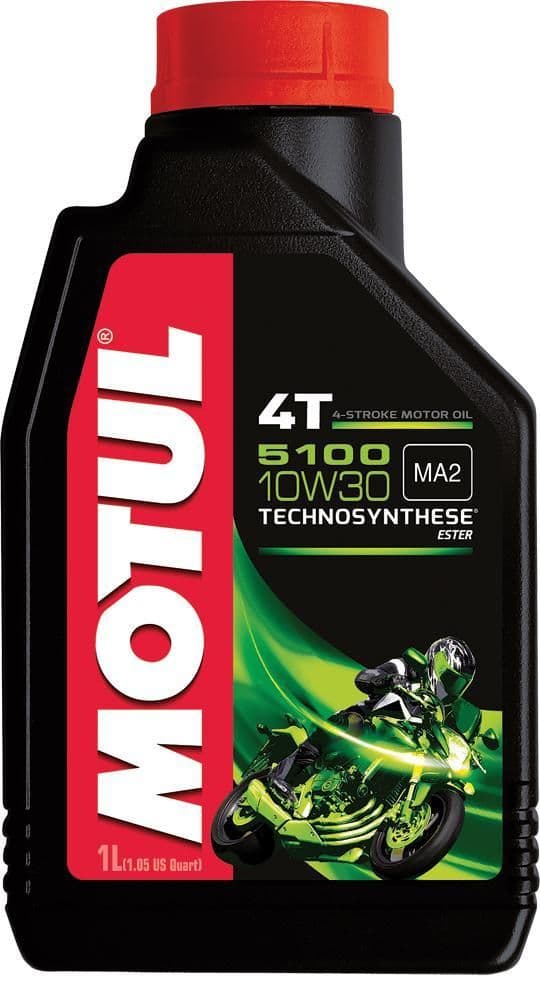 2WWL-MOTUL-104062 5100 4T Synthetic Blend Oil - 10W-30 - 1L