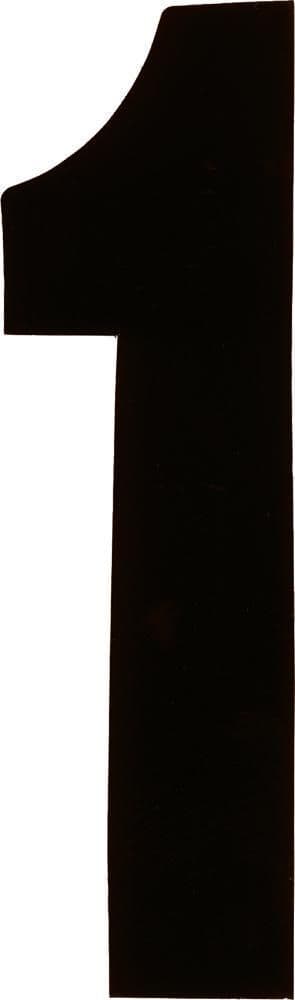 8AC4-DIRT-DIGITS-XT63B-1 Extreme Digits Competition Stick-On 6in. Black Number - 1