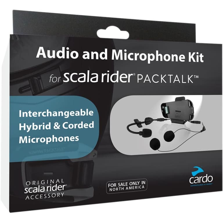 31B9-CARDO-SYSTE-SRAK0033 Scala Rider Pack Talk Audio and Micrphone Kit