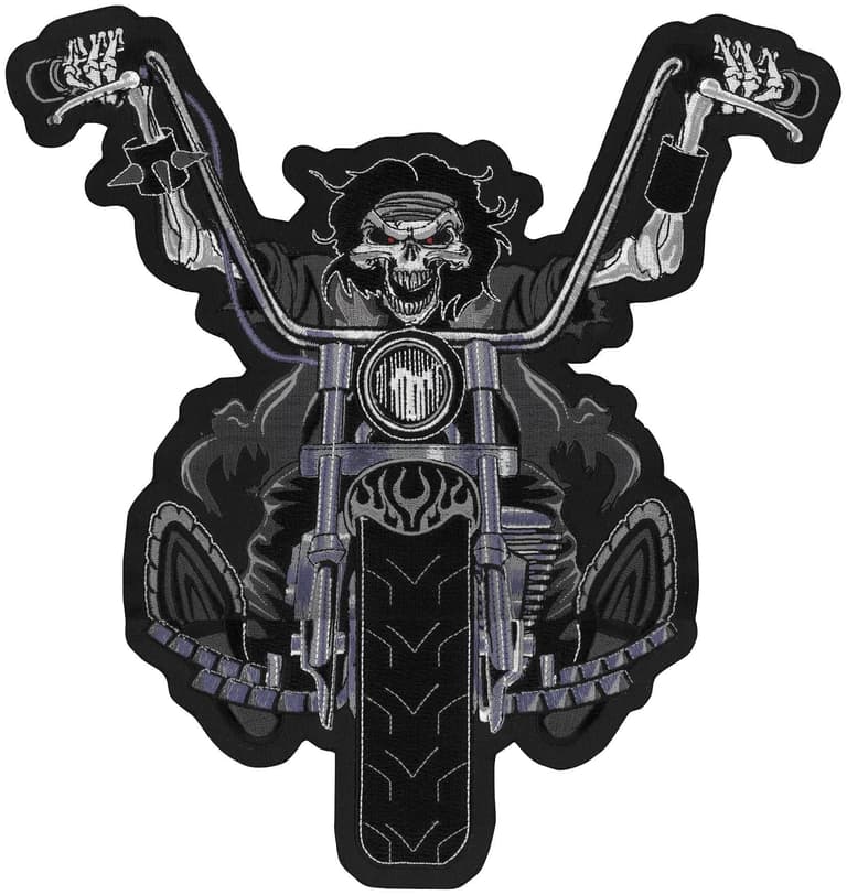 2POC-LETHAL-LT30050 Death Rider Embroidered Patch