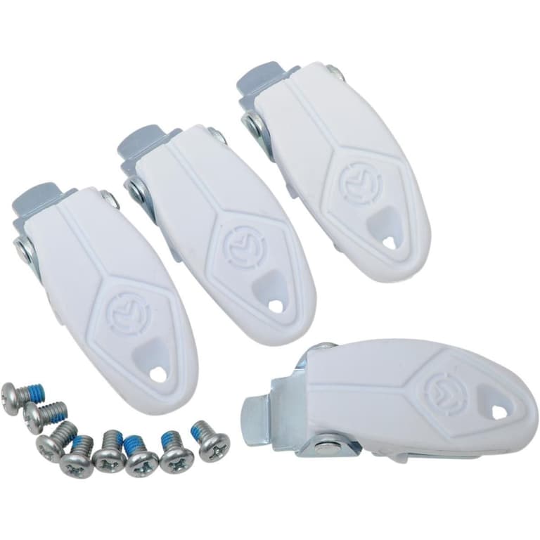 2V5M-MOOSE-RACIN-34300427 Boot Buckle Kit for M1.2 Boots - White