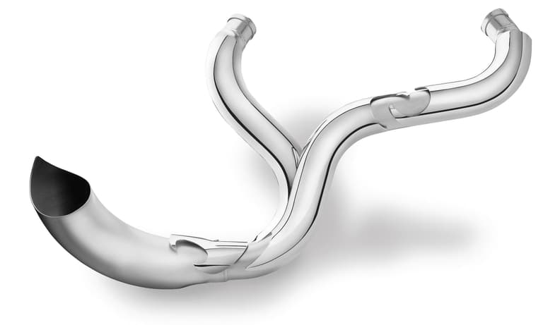 1XKQ-SUPERTRAPP-138-71446 Road Legends Phantom Pipe Exhaust System - Silver Ceramic - Right Side Drive - Custom