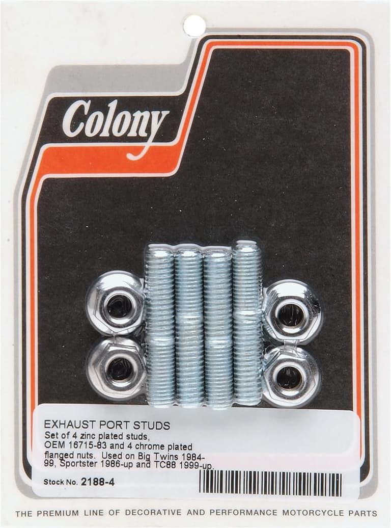 2DDR-COLONY-2188-4 Exhaust Stud and Nut