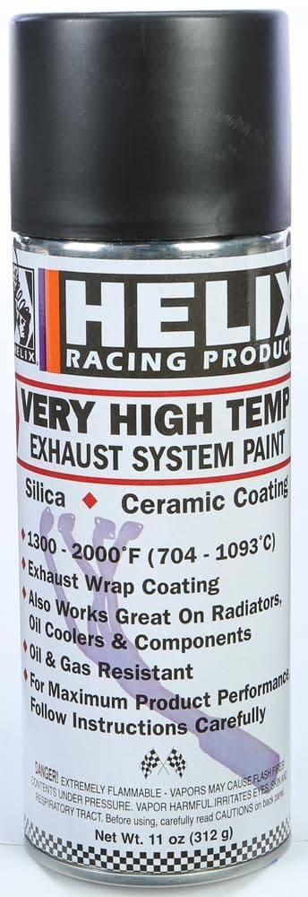 2XGB-HELIX-165-1020 High-Temperature Paint - Black - 11 oz. net wt. - Aerosol