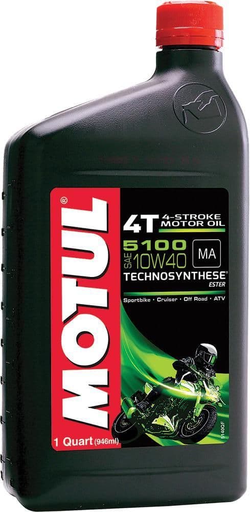 86PL-MOTUL-108087 5100 4T Synthetic Ester Blend Motor Oil - 10W40 - 1qt.
