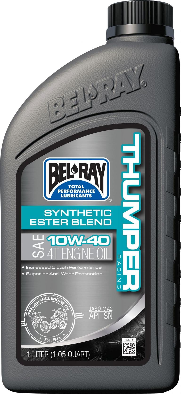 2WXI-BELRAY-99520-B1LW Thumper Synthetic Blend 4T Oil - 10W-40 - 1L