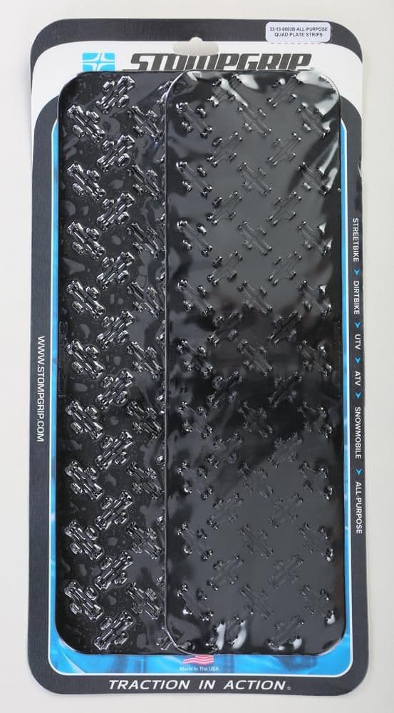 91SK-STOMP-33-13-0003B Universal Traction Strips - 4.25in. x 15.5in. - Quadplate - Black