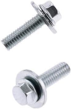 2E5G-BOLT-024-11620 Nuts with Washers - Flange - M6 x 20