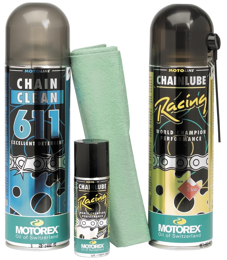 57S2-MOTOREX-109330 Racing Chain Clean & Lube - Kit VOC Compliant