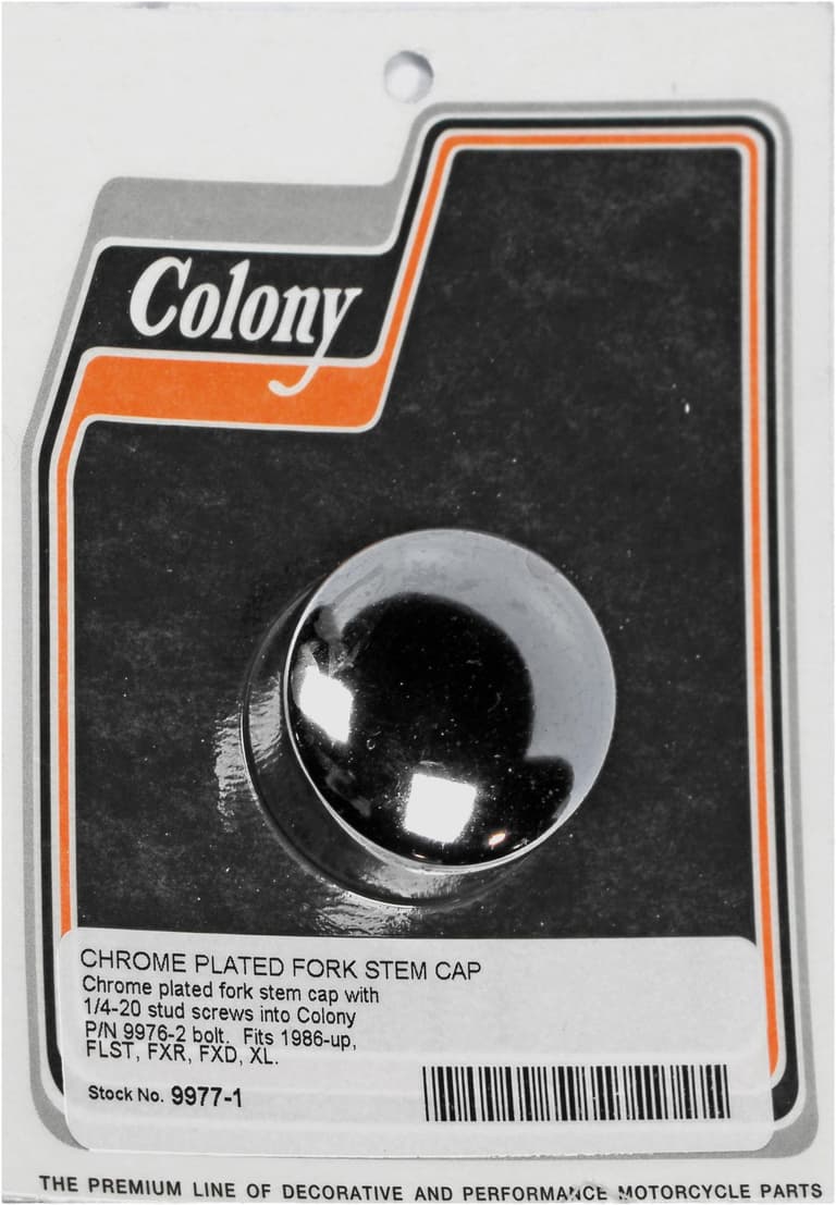2DDJ-COLONY-9977-1 Cap - Stem Bolt - Chrome