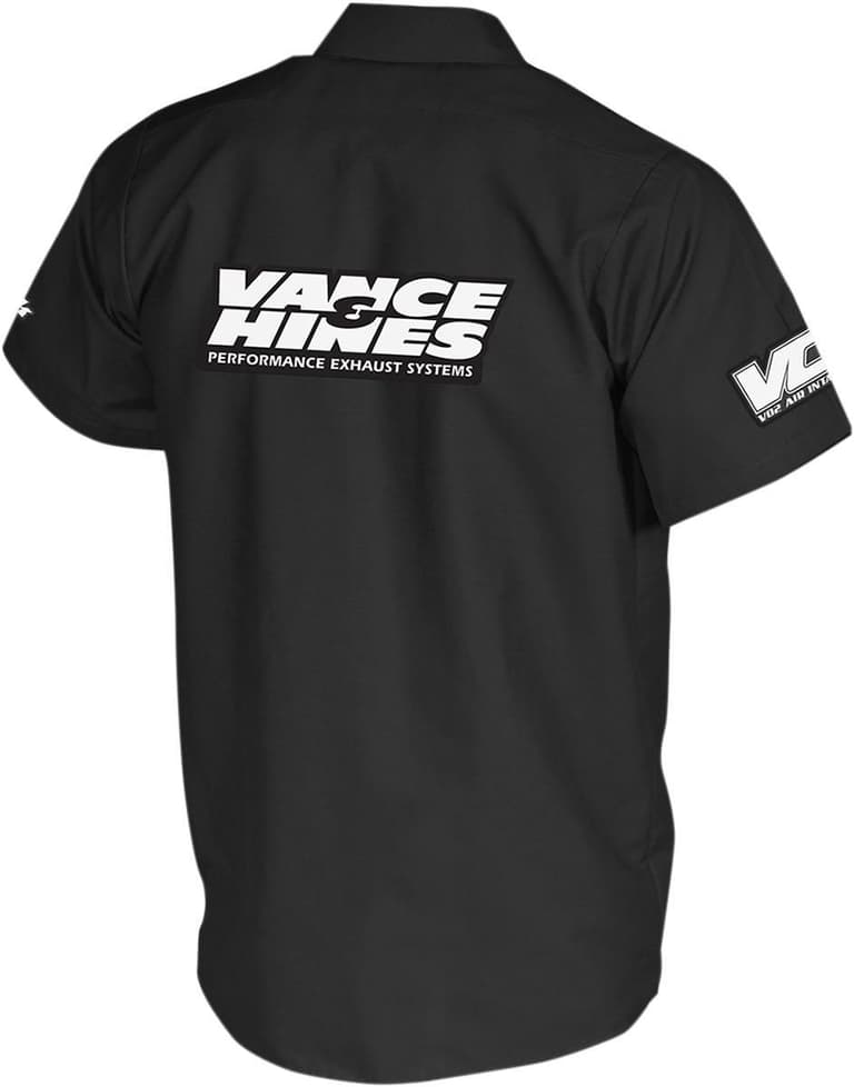 2OGF-THROTTLE-VNH18S24BKLR Vance & Hines Shop Shirt - Black - Large
