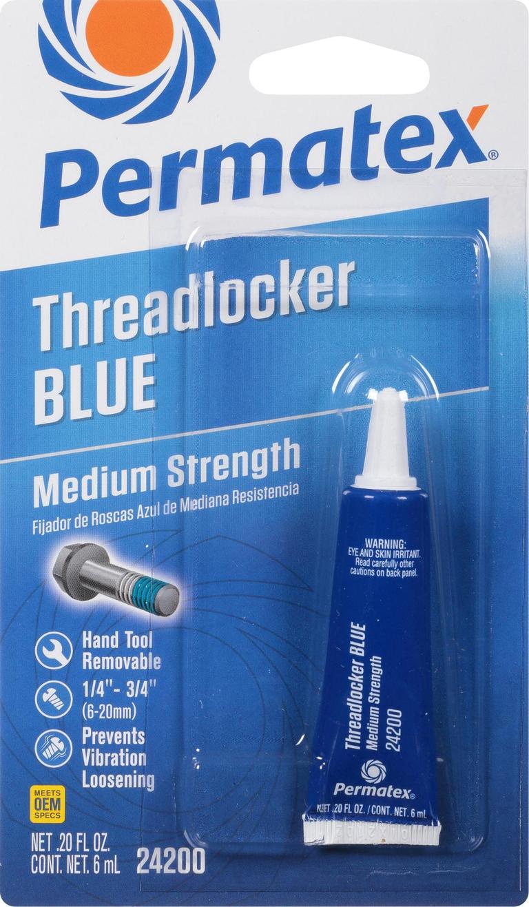 2ECU-PERMATEX-24200 242 Threadlocker - Blue - 0.2 U.S. fl oz.