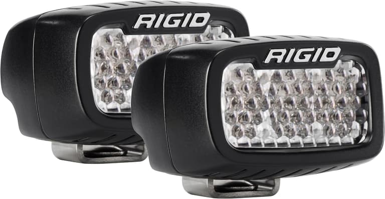 92BT-RIGID-INDUS-980003 SR-M Pro Series Rear Facing Lights - Backup Kit - Standard Mount - White