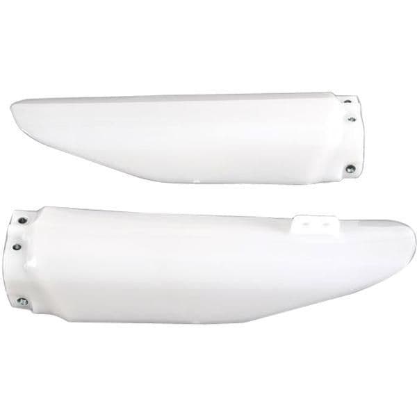 1LOT-UFO-KA02739280 Fork Slider Protectors - White - KX - '91-'93