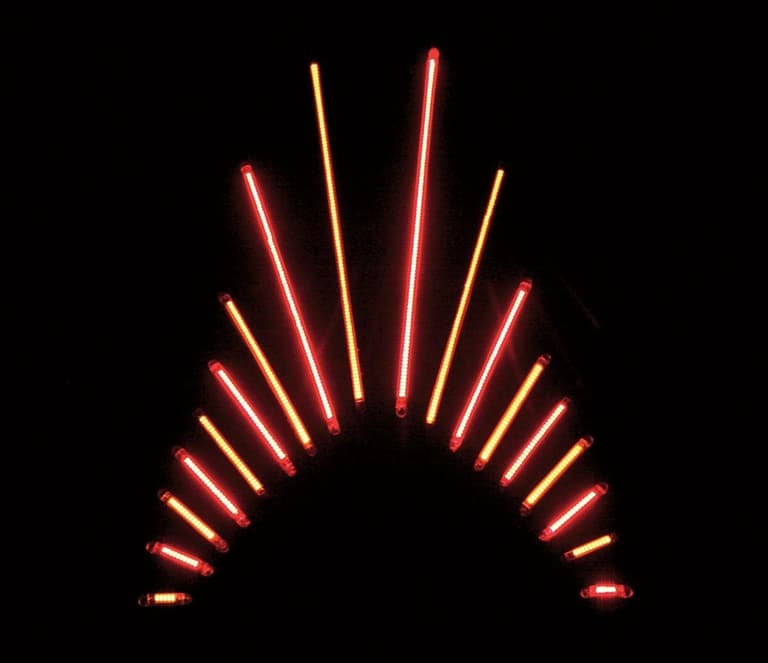 25H2-CUSTOM-DYNA-TF75RR TruFLEX LED Strip - 9.8" - Red/Red