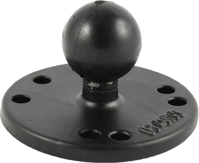 85XM-RAM-MOUNTS-RAM-B-202U RAM 2.5in. Round Base with the AMPs Hole Pattern & 1in. Ball