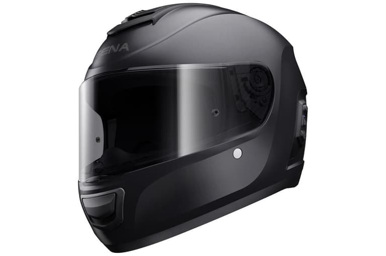 77C8-SENA-MOI-STD-MB-M-01 Momentum Inc Solid Smart Helmet Black - MD