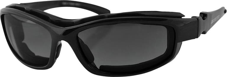 2FBI-BOBSTER-BRH2001 Road Hog II Convertible Sunglasses - Gloss Black - Interchangeable Lens